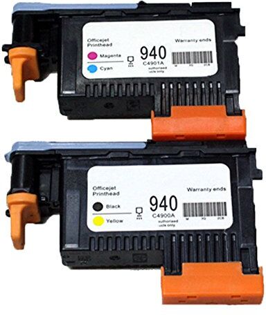 Oyat ® 2 X TESTINA DI STAMPA HP 940 C4900 A C4901 A per compatibile per HP Officejet Pro 8000, 8000 W, 8500 ,8500 W