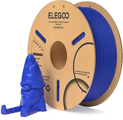 ELEGOO Filamento PLA 1.75mm Blu Scuro 1KG, Filamento per Stampante 3D, Precisione Dimensionale +/- 0.02mm, Filamento per La Maggior Parte delle Stampanti 3D