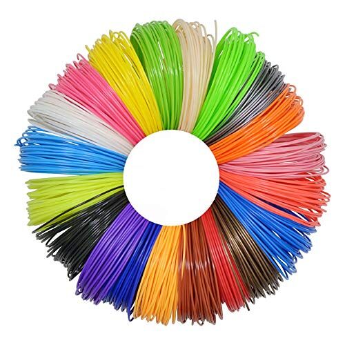 TopHomer 3D Penna Filamento Ricarica PLA, 1.75mm PLA Fliament Set, 20 Colori 10 m per Colore di 3D Stampa Penna Filamento Stampante 3D Filamento per la maggior parte della Penna 3D Intelligente