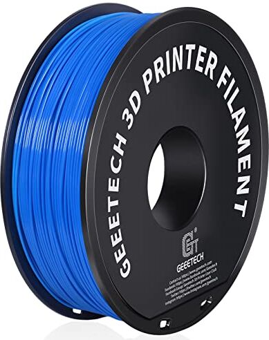 GEEETECH Filamento ABS+ 1,75 mm, Filamento Stampante 3d 1 kg 1 Bobina, 3D Printer Filamento, ABS+ Grey