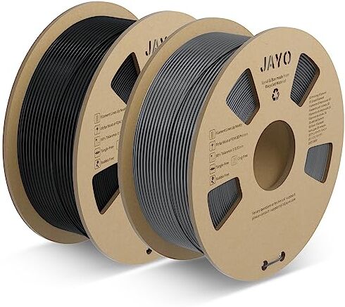 JAYO PLA Meta Filamento 1.75mm, Stampa Veloce per Stampante 3D, Migliore Fusione dei Filament, PLA Meta Rosso + blu Bobina da 2.2kg, Precisione Dimensionale +/- 0.02mm