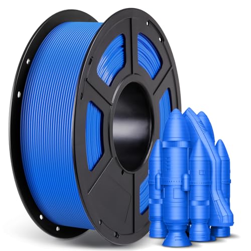 ANYCUBIC Filamento PLA+ 1,75mm per Stampante 3D, Filamento PLA Plus con Neatly Wound, Precisione Dimensionale +/- 0,02mm, Eccellente Adesione e Resistenza alla Deformazione(Blu, 1KG)