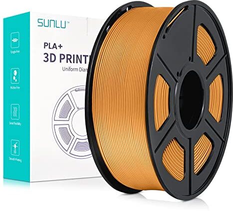 SUNLU Filamento PLA+ 1.75mm 1KG, Neatly Wound, Filamento per Stampante 3D PLA Plus, Filamento PLA Plus Resistente, Precisione Dimensionale +/- 0.02mm, Bobina da 1kg (2.2 Libbre) Caffè