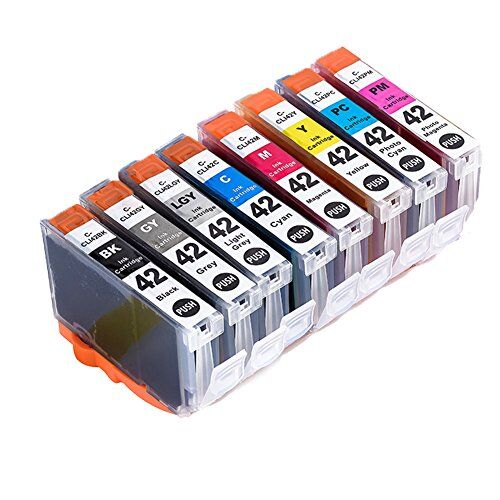 Teng ® Set di 8 cartucce d'inchiostro compatibili con stampanti Canon