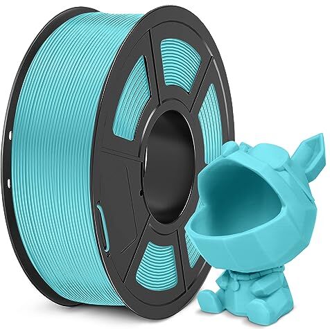 SUNLU Filamento Meta PLA 1.75 mm, Alta Tenacità, Migliore Liquidità Filamento PLA per Una Stampa 3D Più Veloce, Precisione Dimensionale +/- 0.02 mm, 1KG Blu ghiaccio