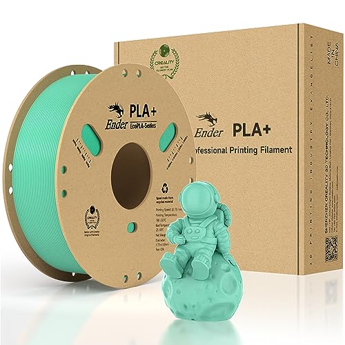 Creality Filamento ufficiale  PLA+, 1,75 mm PLA Plus PLA Pro 3D stampante filamento più forte resistenza stampa liscia precisione dimensionale +/- 0,02 mm 1 kg (2,2 lbs) bobina di cartone (verde giada)