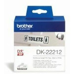 Brother DK-22212 Rullo di Etichette Continui Bianco e Nero Brother DK-22212 Rullo di Etichette Continui Bianco e Nero
