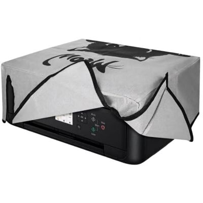 kwmobile Copertina Antipolvere Compatibile con Canon Pixma TS5150 /5151 /MG 2555 / Pixma MG2551S Copri Stampante Copertura Protettiva Fodera in grigio/nero kwmobile Copertina Antipolvere Compatibile con Canon Pixma TS5150 /5151 /MG 2555 / Pixma MG2551S Copri Stampante Copertura Protettiva Fodera in grigio/nero