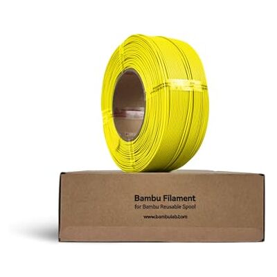 Ricambio PLA Basic di Bambu Lab - Giallo - 1.75mm - Filamento 3D Ricambio PLA Basic di Bambu Lab - Giallo - 1.75mm - Filamento 3D