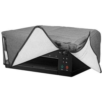 kwmobile Copertina Antipolvere Compatibile con Canon Pixma TS6350 Copri Stampante in Lino Copertura Protettiva Grigio Scuro kwmobile Copertina Antipolvere Compatibile con Canon Pixma TS6350 Copri Stampante in Lino Copertura Protettiva Grigio Scuro