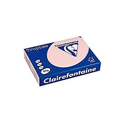 Clairefontaine Trophée 1973C, 500 Fogli di Carta Colorata Formato, Rosa Clairefontaine Trophée 1973C, 500 Fogli di Carta Colorata Formato, Rosa