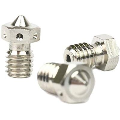 E3D Genuine Plated Copper Nozzle 0.4mm, 0.6mm Triple Pack for V6 HotEnd 3D Printer (3mm, 0.6mm) E3D Genuine Plated Copper Nozzle 0.4mm, 0.6mm Triple Pack for V6 HotEnd 3D Printer (3mm, 0.6mm)