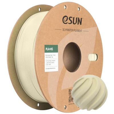eSUN PLA+ Filamento 1,75 mm, PLA+HS Filamento 1kg Bianco Osso Migliore tenacità e precisione +/- 0,03 mm. Più resistente del PLA standard. Ottima adesione per stampante 3D. eSUN PLA+ Filamento 1,75 mm, PLA+HS Filamento 1kg Bianco Osso Migliore tenacità e precisione +/- 0,03 mm. Più resistente del PLA standard. Ottima adesione per stampante 3D.
