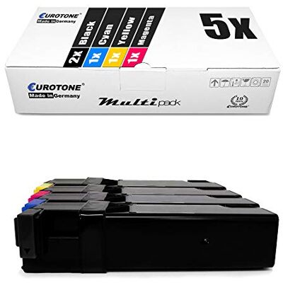 Eurotone 5x Toner per Xerox WC 6505 DN N sostituisce Nero Ciano Magenta Giallo Eurotone 5x Toner per Xerox WC 6505 DN N sostituisce Nero Ciano Magenta Giallo