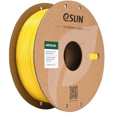 eSUN PETG 1,75 mm Filamento ad Alta Velocità per Stampante 3D 1kg Giallo Elevata resistenza e durevolezza. Precisione +/- 0,03 mm. Ottima resistenza agli agenti atmosferici per parti funzionali. eSUN PETG 1,75 mm Filamento ad Alta Velocità per Stampante 3D 1kg Giallo Elevata resistenza e durevolezza. Precisione +/- 0,03 mm. Ottima resistenza agli agenti atmosferici per parti funzionali.