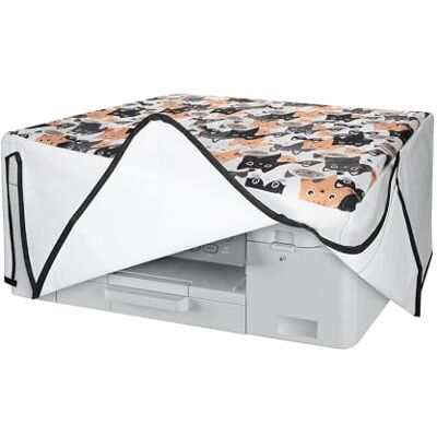 kwmobile Copertina Antipolvere Compatibile con Brother MFC-J4335DW Copri Stampante in Lino Copertura Protettiva Gatti kwmobile Copertina Antipolvere Compatibile con Brother MFC-J4335DW Copri Stampante in Lino Copertura Protettiva Gatti