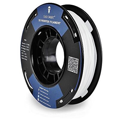 sainsmart , piccola bobina da 1,75 mm, poliuretano termoplastico TPU flessibile, filamento 3D da 250 g, precisione +/-0,05 mm, shore da 95A (bianca) sainsmart , piccola bobina da 1,75 mm, poliuretano termoplastico TPU flessibile, filamento 3D da 250 g, precisione +/-0,05 mm, shore da 95A (bianca)