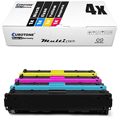 Eurotone 4x Toner per Canon I-Sensys MF 631 632 634 635 636 Cdwt Cx Cdw Cn sostituisce 045H BK CMY Set Eurotone 4x Toner per Canon I-Sensys MF 631 632 634 635 636 Cdwt Cx Cdw Cn sostituisce 045H BK CMY Set