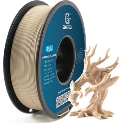 GEEETECH Filamento PLA 1.75 mm 1kg Spool per Stampante 3D Legno-Tronco GEEETECH Filamento PLA 1.75 mm 1kg Spool per Stampante 3D Legno-Tronco