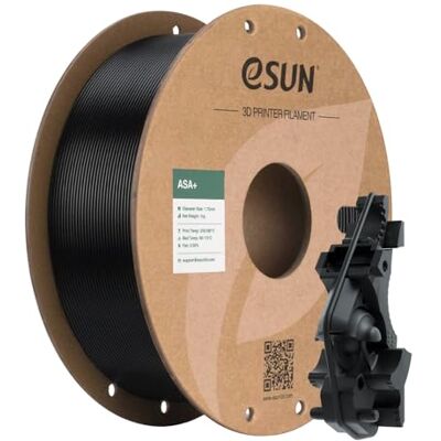 eSUN ASA+ Filamento 1.75mm 1kg Nero eSUN ASA+ Filamento 1.75mm 1kg Nero