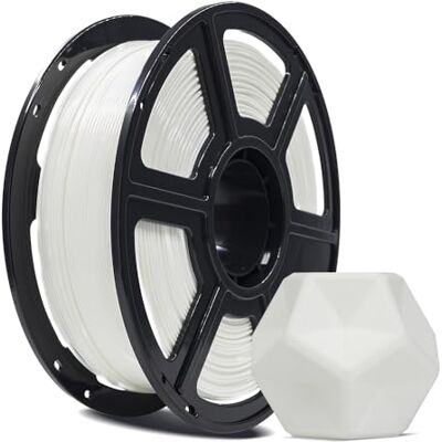 FLASHFORGE Filamento per stampante 3D, filamento PLA PRO da 1,75 mm, bobina da 1 kg (1 kg), precisione dimensionale +/- 0,02 mm per stampanti 3D FDM, migliore tenacia e nessun annodamento (Bianco) FLASHFORGE Filamento per stampante 3D, filamento PLA PRO da 1,75 mm, bobina da 1 kg (1 kg), precisione dimensionale +/- 0,02 mm per stampanti 3D FDM, migliore tenacia e nessun annodamento (Bianco)