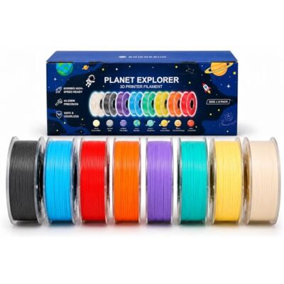 sainsmart PrintyGo Cosmic Explorer 8-Color PLA Filament Bundle, 250 g x 8 sainsmart PrintyGo Cosmic Explorer 8-Color PLA Filament Bundle, 250 g x 8