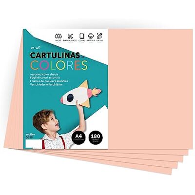 Cartoncino Colorato Scuro M-Office - A4 180g 100 Fogli Cartoncino Colorato Scuro M-Office - A4 180g 100 Fogli