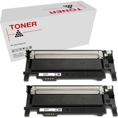 Genérico W2070A 117A Pack 2 Cartucce Toner Compatibile con HP Color Laser 150, MFP 178, MFP 179 Genérico W2070A 117A Pack 2 Cartucce Toner Compatibile con HP Color Laser 150, MFP 178, MFP 179