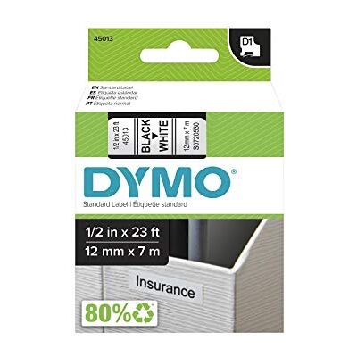 Dymo D1 Standard 12mm x 7m Dymo D1 Standard 12mm x 7m