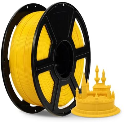 FLASHFORGE ABS PRO Filamento per stampante 3D, filamenti tenaci e resistenti al calore, bobina da 1 kg (2,2 libbre), precisione dimensionale +/- 0,02 mm, filamento ABS forte e durevole (Giallo) FLASHFORGE ABS PRO Filamento per stampante 3D, filamenti tenaci e resistenti al calore, bobina da 1 kg (2,2 libbre), precisione dimensionale +/- 0,02 mm, filamento ABS forte e durevole (Giallo)