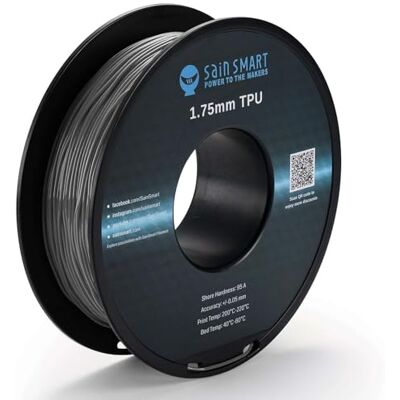 sainsmart Gray Flexible TPU 3D Printing Filament, 1.75 mm, 0.8 kg, Dimensional Accuracy +/- 0.05 mm sainsmart Gray Flexible TPU 3D Printing Filament, 1.75 mm, 0.8 kg, Dimensional Accuracy +/- 0.05 mm