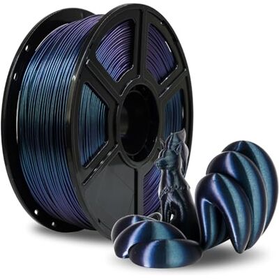 FLASHFORGE Filamento ABS da 1,75 mm, filamento Chameleon ABS color Burnt Titanium, cambia colore con la luce e gli angoli, Filamenti per stampante 3D forti e resistenti al calore, Bobina da 1 kg FLASHFORGE Filamento ABS da 1,75 mm, filamento Chameleon ABS color Burnt Titanium, cambia colore con la luce e gli angoli, Filamenti per stampante 3D forti e resistenti al calore, Bobina da 1 kg