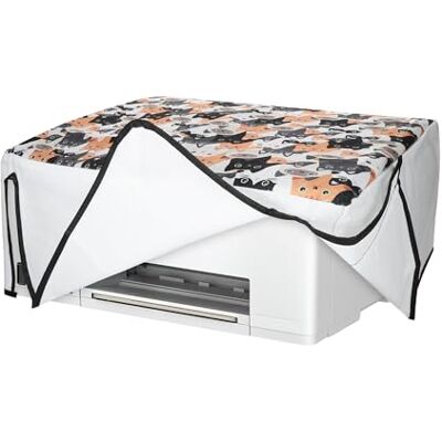 kwmobile Copertina Antipolvere Compatibile con HP Smart Tank 7005 / Smart Tank 5000 Copri Stampante in Lino Copertura Protettiva Gatti kwmobile Copertina Antipolvere Compatibile con HP Smart Tank 7005 / Smart Tank 5000 Copri Stampante in Lino Copertura Protettiva Gatti