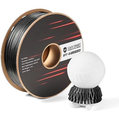 sainsmart GT-3 Filamento PLA flessibile ad alta fluidità, 1,75 mm, filamento per stampante 3D ad alto flusso per stampa ad alta velocità, bobina da 1 kg, precisione di misurazione +/- 0,04 mm, nero sainsmart GT-3 Filamento PLA flessibile ad alta fluidità, 1,75 mm, filamento per stampante 3D ad alto flusso per stampa ad alta velocità, bobina da 1 kg, precisione di misurazione +/- 0,04 mm, nero