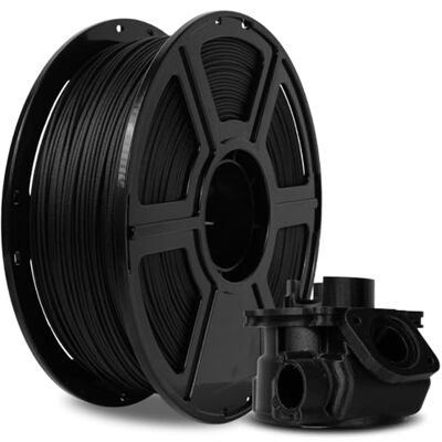 FLASHFORGE Filamento PETG in fibra di carbonio da 1,75 mm, filamento per stampante 3D, bobina da 1 kg, precisione dimensionale +/- 0,02 mm, leggero e resistente al calore e privo di umidità (PETG CF FLASHFORGE Filamento PETG in fibra di carbonio da 1,75 mm, filamento per stampante 3D, bobina da 1 kg, precisione dimensionale +/- 0,02 mm, leggero e resistente al calore e privo di umidità (PETG CF