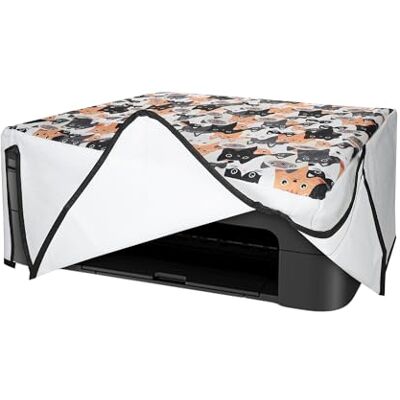 kwmobile Copertina Antipolvere Compatibile con Canon Pixma TS3151 / 3150 Copri Stampante in Lino Copertura Protettiva Gatti kwmobile Copertina Antipolvere Compatibile con Canon Pixma TS3151 / 3150 Copri Stampante in Lino Copertura Protettiva Gatti