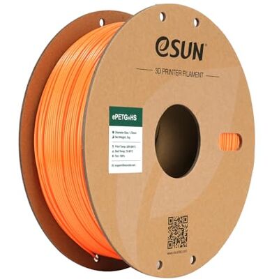 eSUN PETG 1,75 mm Filamento ad Alta Velocità per Stampante 3D 1kg Arancione Elevata resistenza e durevolezza. Precisione +/- 0,03 mm. Ottima resistenza agli agenti atmosferici per parti funzionali. eSUN PETG 1,75 mm Filamento ad Alta Velocità per Stampante 3D 1kg Arancione Elevata resistenza e durevolezza. Precisione +/- 0,03 mm. Ottima resistenza agli agenti atmosferici per parti funzionali.