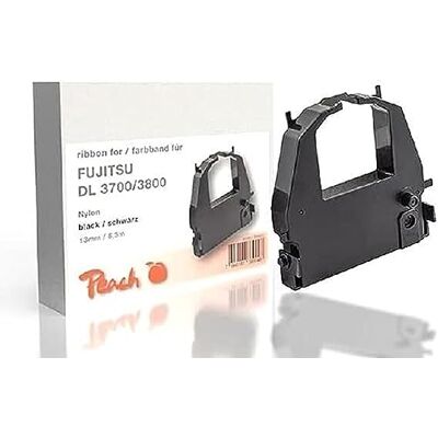 Peach Nastro sostitutivo Fujitsu DL3700/3800, nero, nylon, 13 mm/8,5 m, nastro Peach Nastro sostitutivo Fujitsu DL3700/3800, nero, nylon, 13 mm/8,5 m, nastro