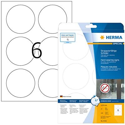 HERMA Bianco Etichetta per Stampante autoadesiva Etichetta per Stampante HERMA Bianco Etichetta per Stampante autoadesiva Etichetta per Stampante