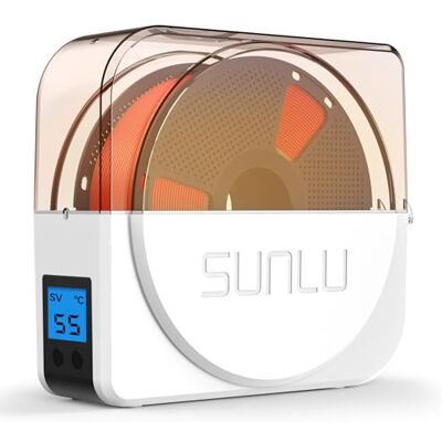 SUNLU 3D Filament Dryer S1 Plus, Con Ventola di Circolazione Integrata, Essiccatore Filamento 3d di PLA/PETG/TPU/ABS e Altri Filamenti, Compatibile con i Diametri 1,75mm/2,85mm/3,00mm (Bianco). SUNLU 3D Filament Dryer S1 Plus, Con Ventola di Circolazione Integrata, Essiccatore Filamento 3d di PLA/PETG/TPU/ABS e Altri Filamenti, Compatibile con i Diametri 1,75mm/2,85mm/3,00mm (Bianco).