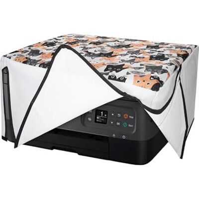 kwmobile Copertina Antipolvere Compatibile con Canon PIXMA TS7450i Copri Stampante in Lino Copertura Protettiva Gatti kwmobile Copertina Antipolvere Compatibile con Canon PIXMA TS7450i Copri Stampante in Lino Copertura Protettiva Gatti