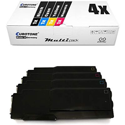 Eurotone 4x XXL Toner per Xerox WC 6605 dnm dn n sostituisce Nero Ciano Magenta Giallo Eurotone 4x XXL Toner per Xerox WC 6605 dnm dn n sostituisce Nero Ciano Magenta Giallo