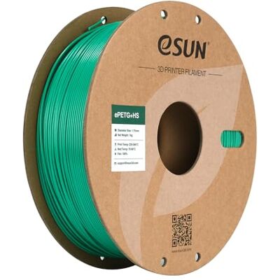 eSUN PETG 1,75 mm Filamento ad Alta Velocità per Stampante 3D 1kg Verde Elevata resistenza e durevolezza. Precisione +/- 0,03 mm. Ottima resistenza agli agenti atmosferici per parti funzionali. eSUN PETG 1,75 mm Filamento ad Alta Velocità per Stampante 3D 1kg Verde Elevata resistenza e durevolezza. Precisione +/- 0,03 mm. Ottima resistenza agli agenti atmosferici per parti funzionali.