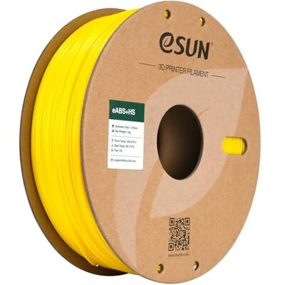 eSUN ABS+HS Filamento 1.75mm 1kg Giallo Resistenza al calore e agli urti. Elevata resistenza meccanica. Ottimizzato per una stampa 3D stabile e duratura. eSUN ABS+HS Filamento 1.75mm 1kg Giallo Resistenza al calore e agli urti. Elevata resistenza meccanica. Ottimizzato per una stampa 3D stabile e duratura.