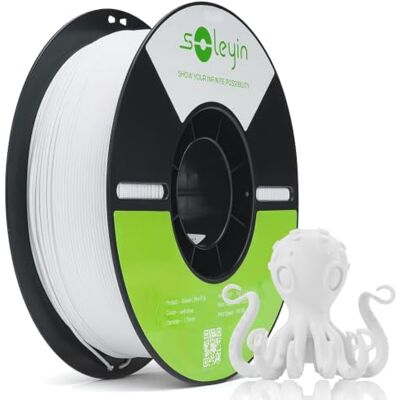 Creality Soleyin Ultra Filamento PLA 1.75mm Bianco per Stampante 3D, Velocità 300mm/s, Precisione +/-0.02mm, Raffreddamento Rapido, Bobina 1kg, per Serie Ender K1, K1C, K2 Pro/Plus Creality Soleyin Ultra Filamento PLA 1.75mm Bianco per Stampante 3D, Velocità 300mm/s, Precisione +/-0.02mm, Raffreddamento Rapido, Bobina 1kg, per Serie Ender K1, K1C, K2 Pro/Plus