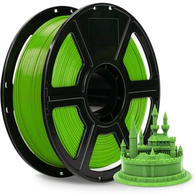 FLASHFORGE ABS PRO Filamento per stampante 3D, filamenti tenaci e resistenti al calore, bobina da 1 kg (2,2 libbre), precisione dimensionale +/- 0,02 mm, filamento ABS forte e durevole (Verde) FLASHFORGE ABS PRO Filamento per stampante 3D, filamenti tenaci e resistenti al calore, bobina da 1 kg (2,2 libbre), precisione dimensionale +/- 0,02 mm, filamento ABS forte e durevole (Verde)