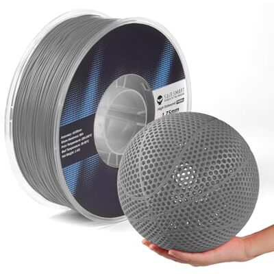 sainsmart PEBA High Rebound 90A Filamento flessibile, 1 kg, super PU con rimbalzo al 78%, 20% più leggero e doppio della velocità, spessore basato su nylon, 1,75 mm, grigio sainsmart PEBA High Rebound 90A Filamento flessibile, 1 kg, super PU con rimbalzo al 78%, 20% più leggero e doppio della velocità, spessore basato su nylon, 1,75 mm, grigio