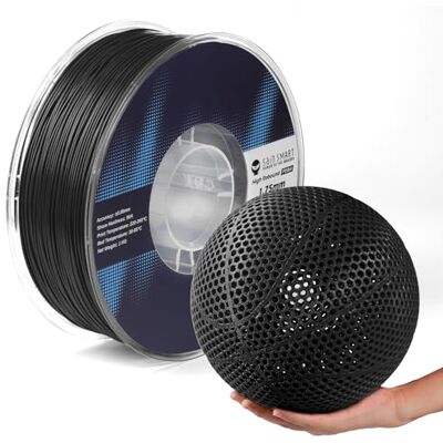 sainsmart Filamento flessibile PEBA High Rebound 90A, 1 kg, Super TPU con rimbalzo elevato del 78%, stampa più leggera del 20% e 2 volte più veloce, resistenza a base di nylon, 1,75 mm, nero sainsmart Filamento flessibile PEBA High Rebound 90A, 1 kg, Super TPU con rimbalzo elevato del 78%, stampa più leggera del 20% e 2 volte più veloce, resistenza a base di nylon, 1,75 mm, nero