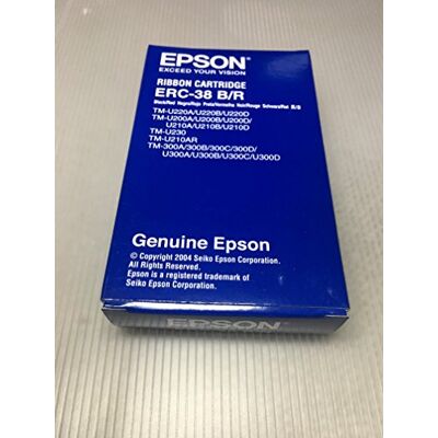 Epson 140478 Nastro per Stampante a Matrice Erc38Br, Rosso/Nero Epson 140478 Nastro per Stampante a Matrice Erc38Br, Rosso/Nero