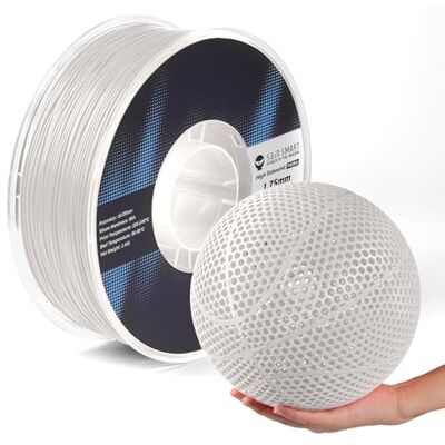sainsmart PEBA High Rebound 90A Filamento flessibile da 1 kg, super PU con 78% di rimbalzo, 20% più leggero e 2 volte più veloce, spessore a base di nylon, 1,75 mm, bianco sainsmart PEBA High Rebound 90A Filamento flessibile da 1 kg, super PU con 78% di rimbalzo, 20% più leggero e 2 volte più veloce, spessore a base di nylon, 1,75 mm, bianco